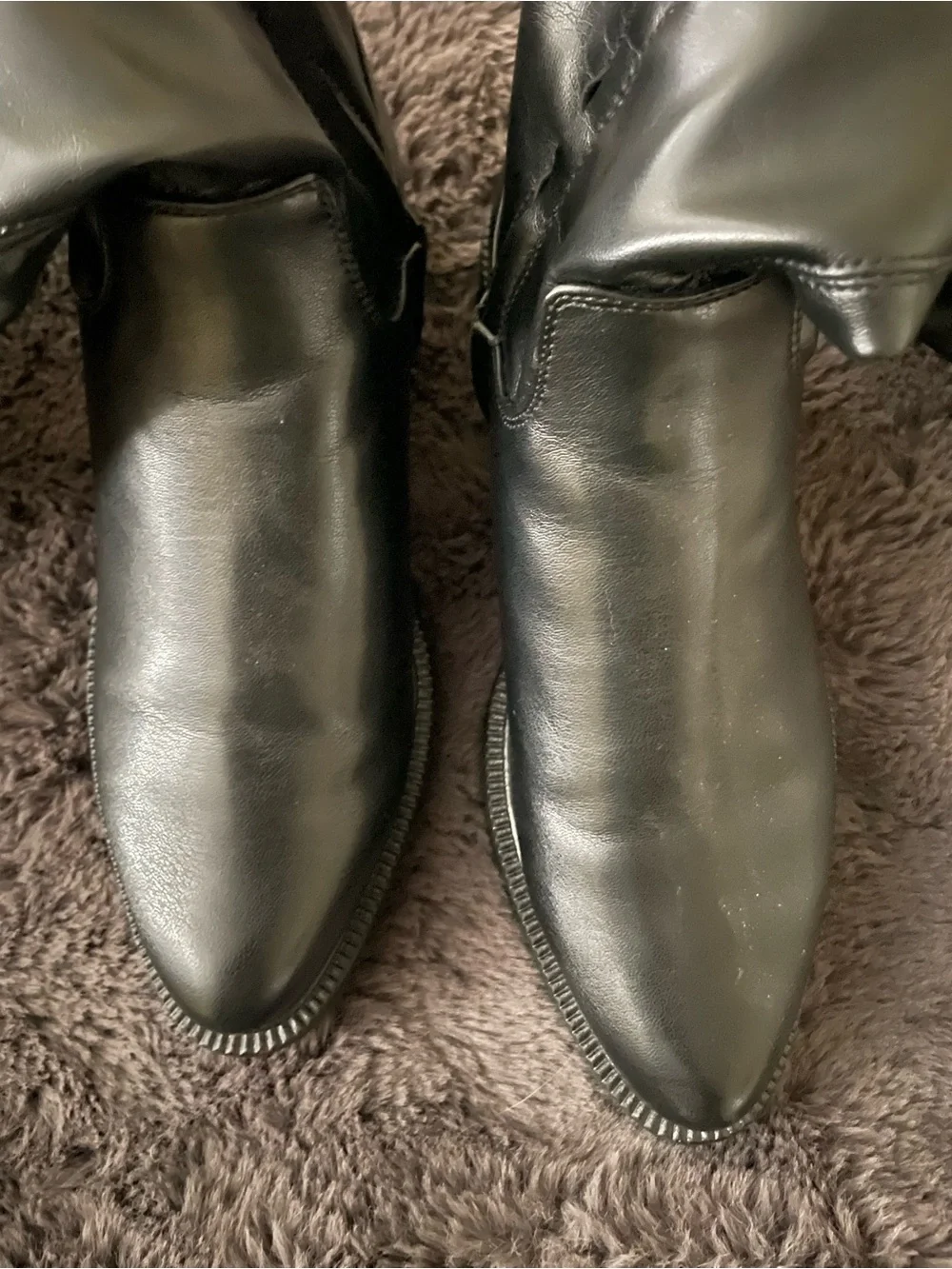 Circus by Sam Edelman Over-the-Knee Platform Boots in Dark Green/Black